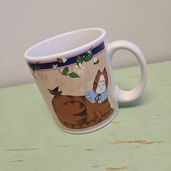 Cat Mug Sakura Collectible Garden Cats - Picture 2 of 5